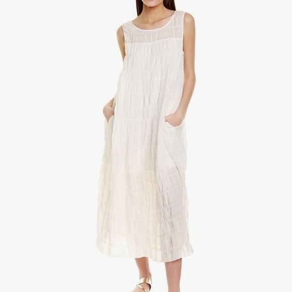 Like New Max Studio White Sleeveless Maxi Dress - Picture 5 of 6